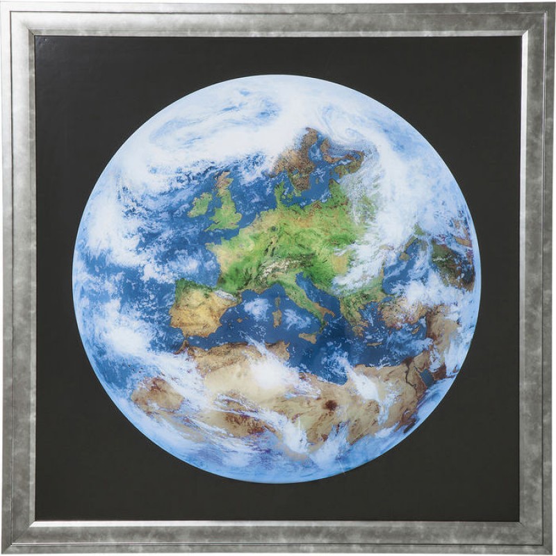 Picture Frame Earth View 84x84cm